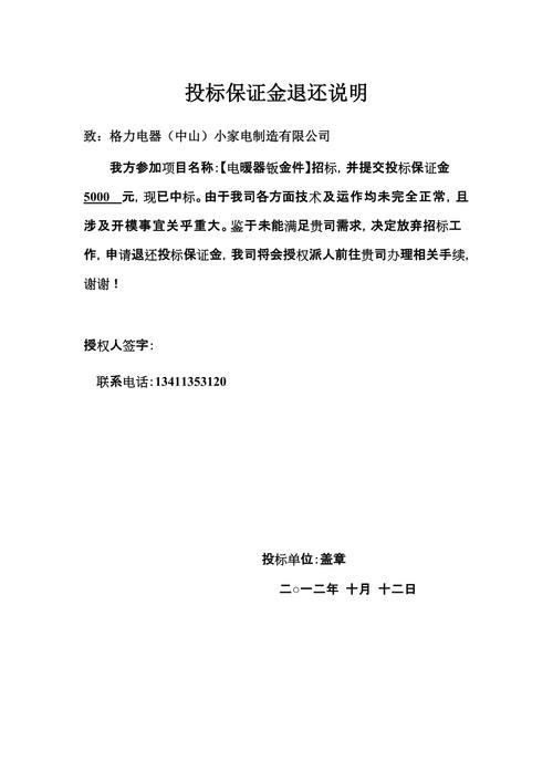 投标保证金退还规定_招投标保证金退还时间_投标保证金会退回来吗
