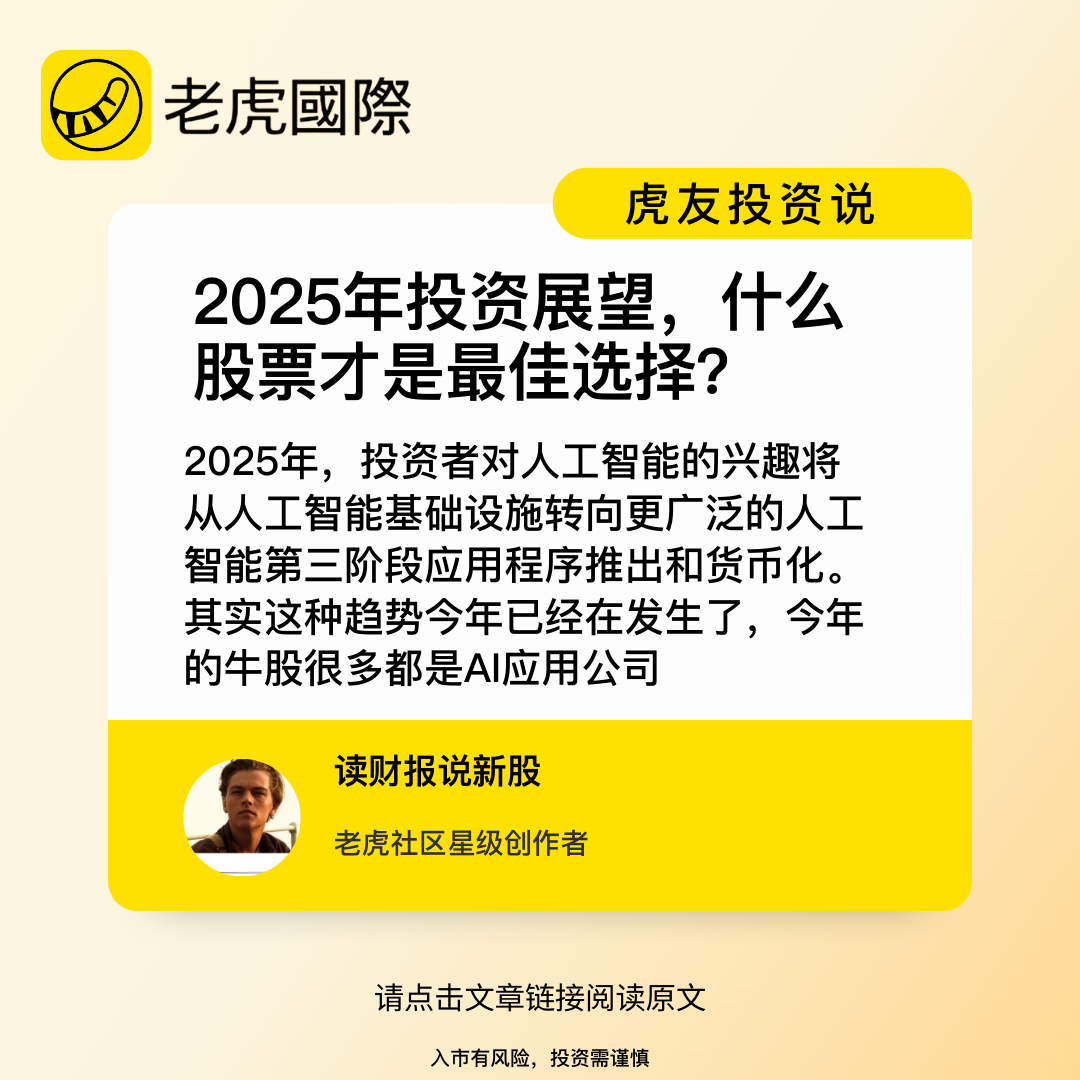 2024年将落幕，2025年投资市场咋走？虎友观点大揭秘